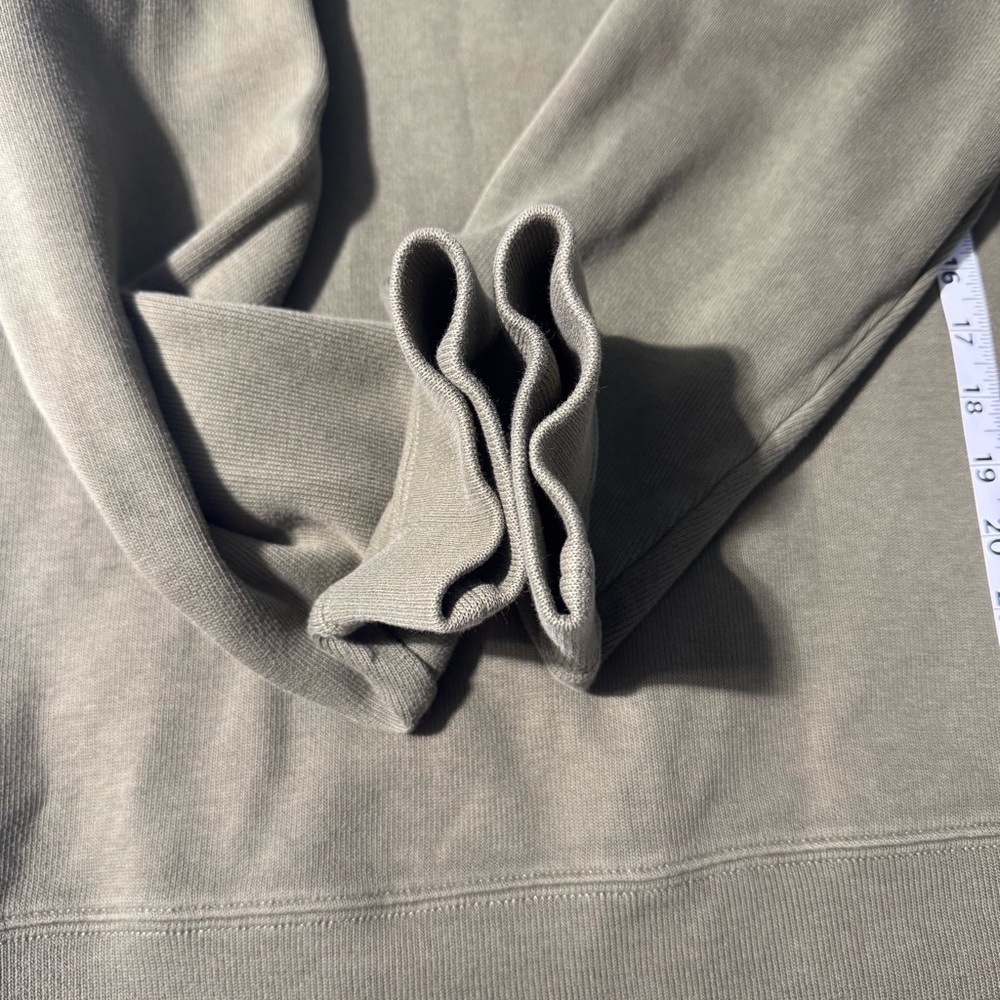 Land’s End 1/4 Zip Sweater | 100% Cotton | Size M/T (38–40) | Olive Green - Picture 9 of 9